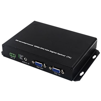 бескомпрессионный VGA KVM Fiber Extender с клавиатурой и мышью USB поставщик