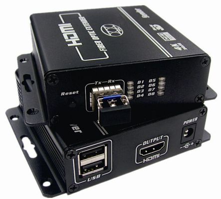 Несжатый 4K KVM HDMI удлинитель по оптоволоконному кабелю с одним сердечником поставщик