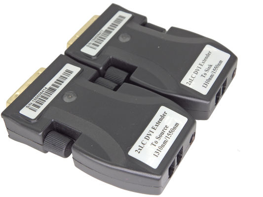 Rattle Grea DVI Fiber Optic Extender через двухъядерный однорежимный оптический кабель поставщик