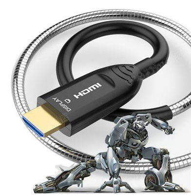 Бронированный гибридный оптоволоконный кабель HDMI 2.0 поставщик